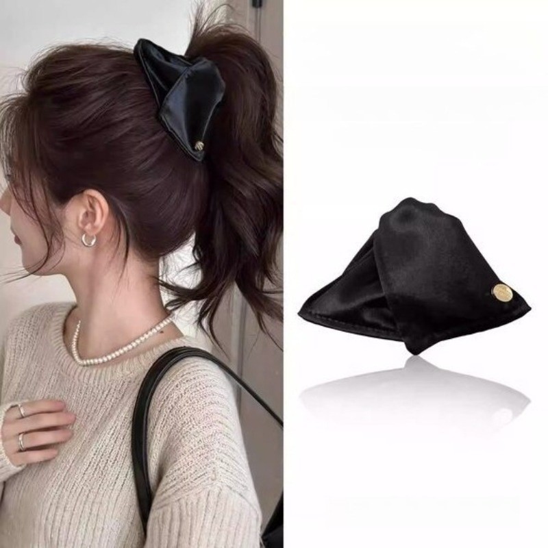 Kẹp tóc cao cấp màu đen phong cách Hàn Quốc, rất phù hợp