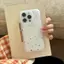 Thỏ nhỏ Đối với trường hợp iPhone 14Pro Da đơn giản và tươi mới