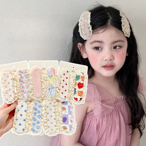 Trẻ Em Nổ Dán Velcro Kẹp Tóc Magic Dán Dán Dính Dán Tóc Dễ Thương Dính