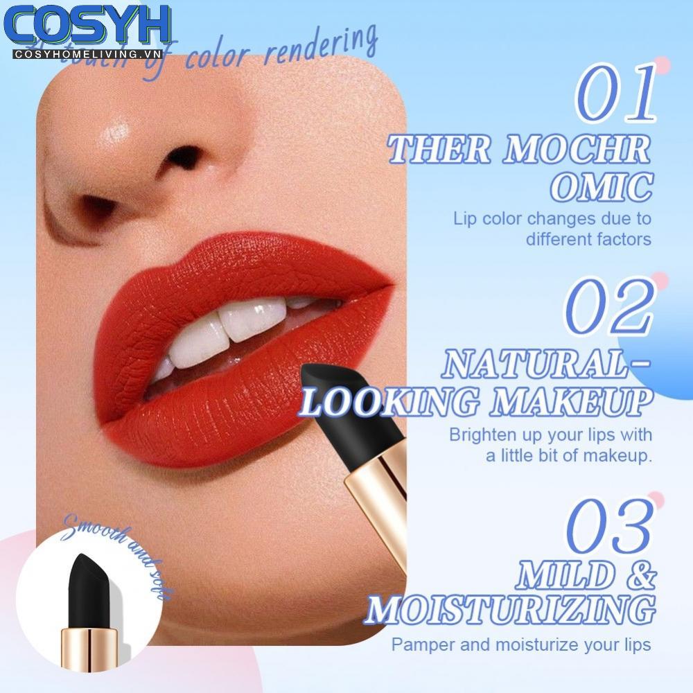 <cosyh>Color Changing lipstick Moisturizing Matte Waterproof Long Lasting Lip balm