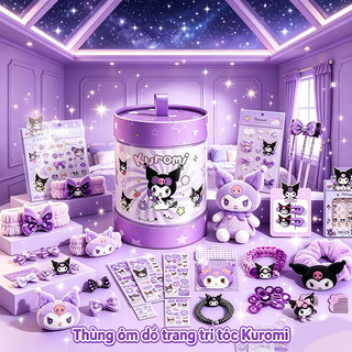 Set quà tặng phụ kiện tóc dễ thương cho bé gái hộp quà sinh nhật hoạt hình cute Quốc tế thiếu nhi