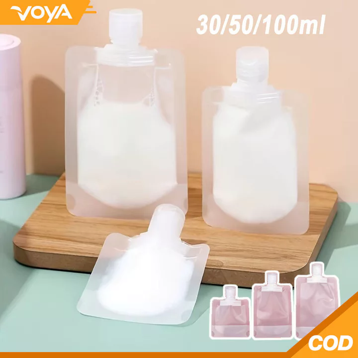 Sữa Tắm Tái Sử Dụng Triết Mĩ Phẩm 30ml 50ml 100ml Túi Chiết Mĩ Phẩm Thích Hợp Đi Du Lịch