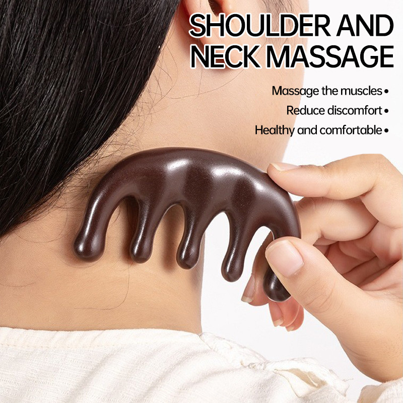 【Roshy】🍧Lược gỗ đàn hương massage da đầu thông kinh mạch chống tĩnh điện dành cho cả nam và nữ