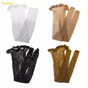Pealike Baby Fishnet Vớ Quần Tất Caramel Da Trắng Đen