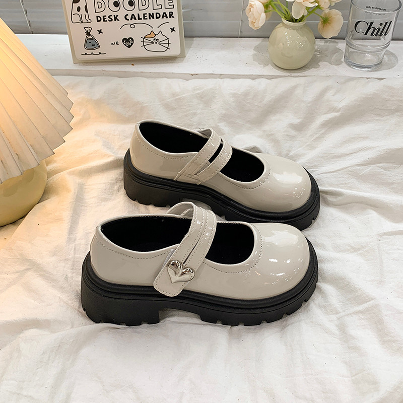 Atikota Giày lười nữ Mary Jane có khóa cài, đế dày, chống trơn trượt, thoải mái, thời trang, đa năng, kiểu dáng casual.