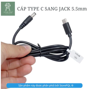 PD59 - Cáp dây chuyển đổi TYPE C PD ra 12V 5.5x2.1 kích pin sạc dự phòng nhanh cho wifi khi mất điện 12v