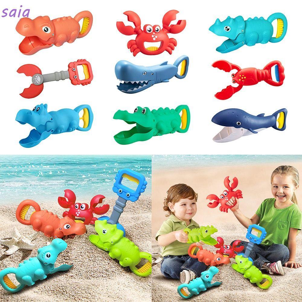 SAIA Đồ chơi cát tuyết, Xẻng cát đào bãi biển bằng nhựa nhiều màu, Trò chơi làm bóng tuyết sáng tạo dành cho trẻ em Đồ chơi Kẹp cát Khuôn Unisex