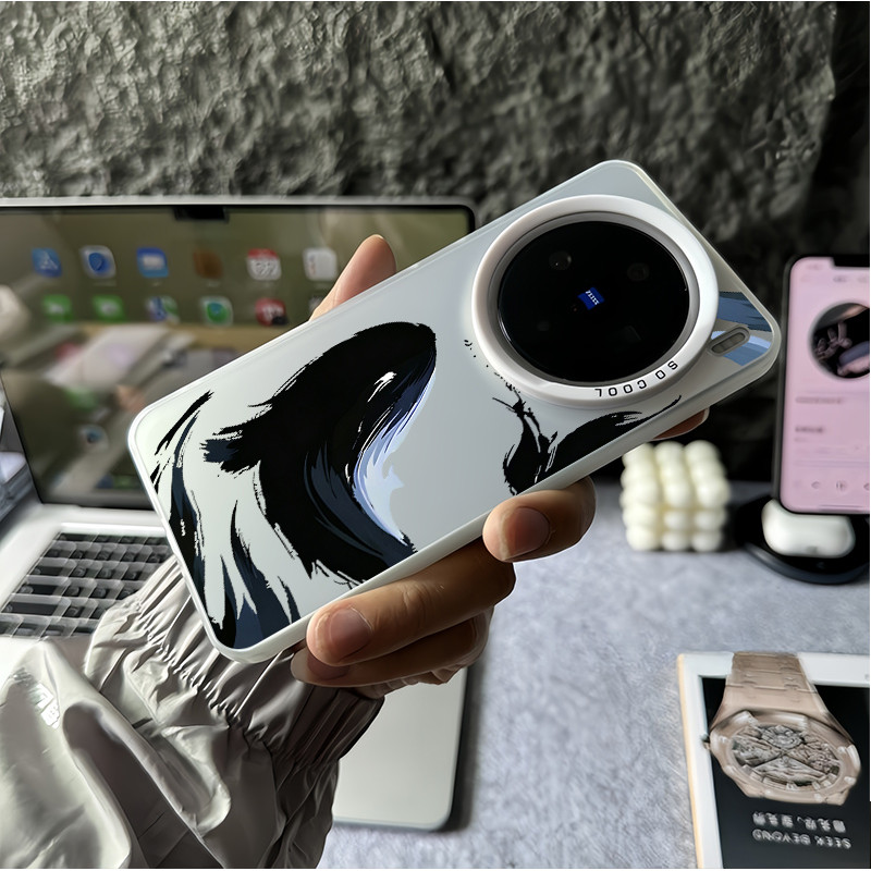Dành Cho Vivo X300 Ultra X300 Pro X200 Ultra X200 Pro X100S Pro V60 V50 V40 “Mực Cá Voi ” Ốp Điện Thoại Vivo X200S X100s X100 Pro X90 X80 X70 Vỏ Vivo Chống Sốc
