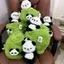 Quà tặng ngày lễ tình nhân Bó hoa gấu trúc Búp bê sang trọng Quà tặng dễ thương Hoa Fortune Panda 0424