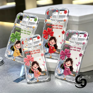Ốp Lưng VivoY21D Y04 Y31 Y04s Y29S Y29T Y29 Y19spro Y100 Y18 Y21 Y03 Y36 Y15 Y17 Y16 Y20 Ảnh bìa cô gái hoa đáng yêu