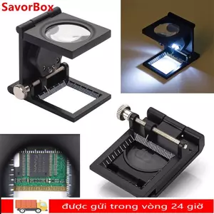 Kính lúp SAVORBOX Máy kiểm tra vải lanh bỏ túi gấp chuyên nghiệp