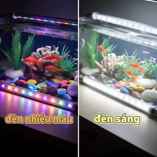 Đèn LED bể cá chìm Đèn LED chống nước USB đổi màu Đèn bể cá tiết kiệm năng lượng