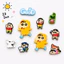 Set Charm Shin Áo Mưa Vàng Cute Hoạt Hình Dễ Thương Gắn Dép Crocs Trang Trí DIY Mini Xinh Xắn Năng Động Hot Trend 2026