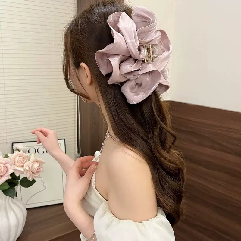 Mới - Kẹp Tóc Cao Cấp Với Thiết Kế Đám Mây, Phù Hợp Mọi Dịp