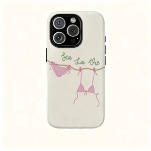 Hình minh họa Bikini mùa hè Thích hợp cho iPhone 17Promax 16Pro 15 11 12 13 14 xs XR 17Air Vỏ cứng hai lớp chống sốc KKZV
