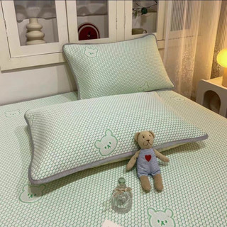 Vỏ Gối Ice Silk Vỏ Gối Đậu Hà Lan Cặp Thảm Mát Hộ Gia Đình Người Lớn 48cmx74cm Vỏ Gối Chống Bụi Bẩn Mùa Hè GLLG