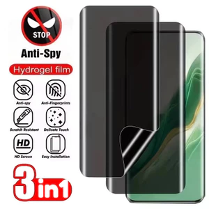 Phim mặt sau bằng sợi Carbon 3in1 cho vivo S15e S15 S12 S10e S10 Pro Phim Hydrogel mềm chống gián điệp riêng tư cho vivo S9e S9 S7e S7t S7 S6 S5 S1 Prime Pro Mặt sau điện thoại + Bảo vệ màn hình phía trước
