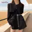AqToCna Thắt Lưng Mỏng Nữ Dây Kim Loại Da PU Nối Dây Áo Sơ Mi Hợp Thời Trang Trang Trang Trí Phù Hợp Với Tất Cả Trận Đấu Áo Sơ Mi Dây Xích AqToCna