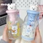 Dễ Thương Gấu Cốc Nước Học Sinh Di Động Chống Sốc Ống Hút Cốc Giá Trị Cao Trái Tim Cô Gái Tritan Chất Liệu Cốc Nhựa