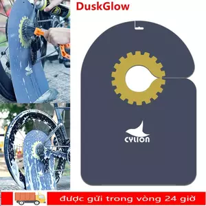 Vỏ đĩa xe đạp DUSKGLOW, Vỏ bảo vệ rửa đen PVC, Nâng cấp chất lượng cao Kéo dài chống ô nhiễm dầu Dụng cụ làm sạch và bảo trì