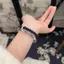 Vòng tay hạt hòa bình hai lớp Trung Quốc Quà tặng cặp đôi Trang sức đính cườm Luy 2 lớp cho hôn nhân và trang phục lễ hội mới