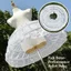 OUSXA Petticoat, Gothic Với Vòng Underskirt Crinoline, Thời Trang Màu Trắng Có Thể Điều Chỉnh Thoáng Khí Bóng Áo Petticoats Ballet