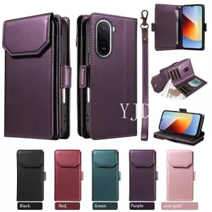 YJD Ốp Lưng Cho Redmi A7 A5 Khe Cắm Thẻ Da Thiết Kế Ví Dây Đeo Tay Chống Rơi Vỏ Điện Thoại