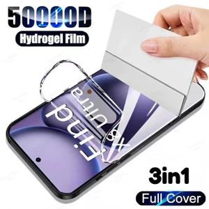 Mặt sau điện thoại 3in1 + Bảo vệ màn hình phía trước cho Oppo Find X9s X9s + X9 + X9 Ultra Pro Phim bảo vệ bằng sợi Carbon cho Oppo Find X8s + X8s X8 X7 Ultra Pro Ultra HD Phim Hydrogel mềm