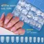 TRTR 300 Cái / hộp Full Matte Finish Móng Tay Giả Acrylic Đầu Gel Mềm Gel Móng Tay Ngắn Quan Tài Vuông Hạnh Nhân Hình Bầu Dục Nhấn Vào Đầu Dụng Cụ Nối Dài Làm Móng Tay VN
