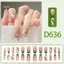 TRTR 24 Chiếc Mùa Hè Xanh Bấm Trên Đầu Vuông Móng Tay Giả Có Keo Màu Hồng Bóng Nhân Tạo Ngón Tay Làm Móng Tay Có Thể Tháo Rời Móng Tay Giả VN