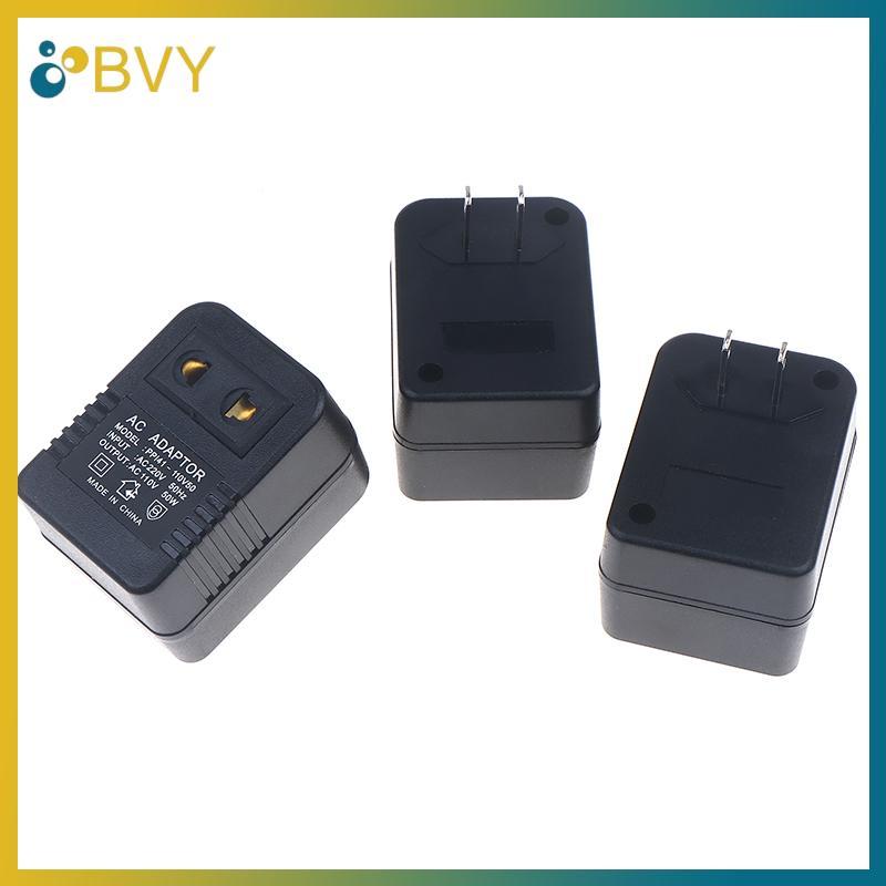 Bộ chuyển đổi du lịch biến áp bước xuống BVY EU US Plug Down AC220V sang 110V hoặc 110 sang 220V Bộ chuyển đổi điện áp 50W.