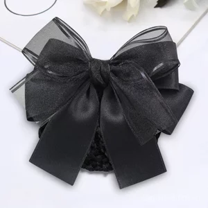 Chuyên Nghiệp Đầu Hoa Sợi Cotton Thắt Lưng Y Tá Tóc Khách Sạn Bồi Bàn Tiếp Viên Tóc Lưới Bỏ Túi Ngân Hàng Nơ Phụ Kiện Tóc