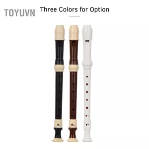 toyuvn fangzi Máy ghi âm ABS Descant Máy ghi âm kiểu 8 lỗ Nhạc cụ có thể tháo rời với chỗ để ngón tay và túi đựng Nhạc cụ gió trong lớp học Cà phê