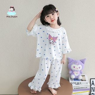 Bộ đồ ngủ Hello Kitty cho bé gái – Chất liệu lụa lạnh, mát, thiết kế dễ thương, thoải mái mùa hè
