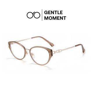 Kính mắt mèo đổi màu gọng kim loại GENTLE MOMENT chống ánh sáng xanh chống tia UV thời trang nữ GMK239