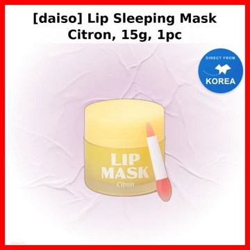 [daiso] Mặt nạ ngủ môi Citron, 15g, 1 cái / Mặt nạ ngủ môi Hàn Quốc / Scent Citron / Chính hãng 100% của JBEAUTY