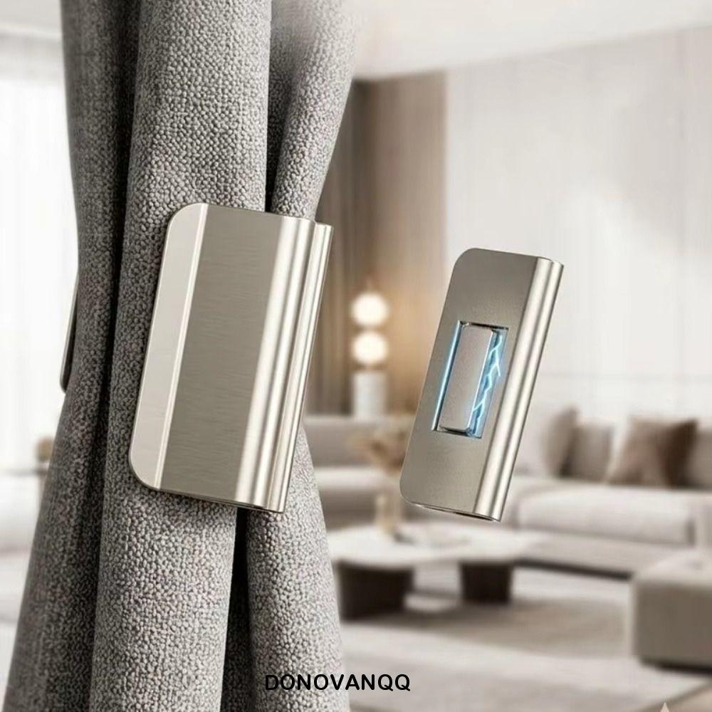 Kẹp Rèm DONOVANQQ, Kẹp Giữ Mạnh Mẽ Không Khoan, Thích Hợp Có Thể Tái Sử Dụng Gần Phù Hợp Với Ánh Sáng Khóa Tắt Kẹp Phòng Ngủ