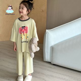 Bộ đồ ngủ hình khủng long cho bé trai & bé gái – Chất liệu modal mát, hút ẩm, thoải mái mùa hè