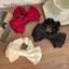 AqToCna Pháp Nơ Scrunchie Co Giãn Dây Buộc Tóc Satin Thanh Lịch Kết Cấu Sang Trọng Phụ Kiện Để Sử Dụng Hàng Ngày Phụ Nữ Tóc AqToCna