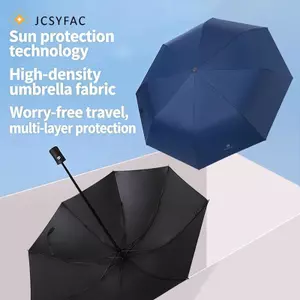 JCSYFAC Di Động 3 Gấp Bảo Vệ Tia UV Ô Tự Động Chống Gió Gấp Mưa Tấm Chắn Chống Nắng Cho Giải Trí Ngoài Trời Mới