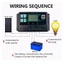 Bộ điều khiển sạc năng lượng mặt trời USB 50A kép Bộ điều khiển bảng điều khiển năng lượng mặt trời PV cho pin axit chì Lifepo4 Lithium GEL
