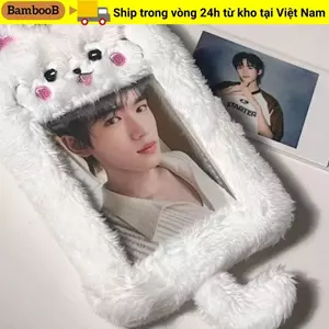 BAMBOOB Sang Trọng Photocard, Phim Hoạt Hình Gấu Xe Buýt Cửa Tay Áo, Hình Ảnh Thần Tượng Động Vật Dễ Thương Nhiều Phong Cách Túi Đựng Thẻ Học Sinh Mặt Dây