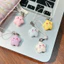 Dây đeo điện thoại ngôi sao cười hoạt hình màu macaron dễ thương, phụ kiện đa năng treo máy điện thoại và túi xách