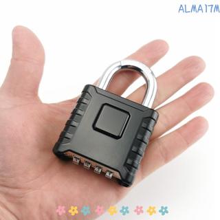 Khóa mật khẩu ALMA1, Khóa móc hạng nặng bằng kim loại chống thấm nước, Kết hợp số 4 chữ số hữu ích Chống rỉ sét Khóa cổng an toàn Phòng tập thể dục ngoài trời Cửa tủ ký túc xá