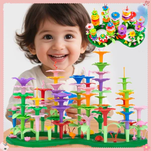 Bộ Xếp Hình Vườn Hoa DIY – Chủ đề Khu Vườn Trên Mây, 49/98/148 Mảnh, đa Dạng Mẫu Mã, đồ Chơi Sáng Tạo Cho Bé