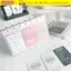 Giá đỡ Photocard CORALTIDE, Album ảnh để bàn đơn giản trong suốt, Trang trí DIY Bộ sắp xếp hình ảnh 3 inch / 3,5 inch