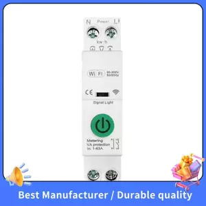 Tuya Thông Minh WiFi Ngắt Mạch Công Tắc Bảo Vệ Quá Tải Hẹn Giờ 1P + N APP Giám Sát Nguồn Điều Khiển Từ Xa Làm Việc Cho Gia Đình