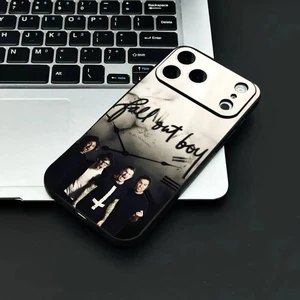 TP-2 Band F-Fall Out Boy Ốp Lưng Điện Thoại IPhone 17 16 15 14 13 12 11 Pro Max Plus Mini Đen Mờ Vỏ Mềm Funda