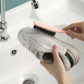 Bàn chải giày dài tay phong cách Nhật Bản, lông mềm, đa chức năng, có thể treo, dùng giặt giày SWM5