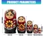 PPY Búp bê Babushka cổ điển Nga Hoa văn tuyệt vời cho trẻ em và người sưu tập